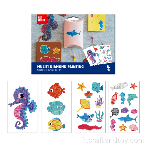 Kits d&#39;autocollants de peinture diamant 5d pour les enfants